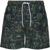 Černé šortky plavky s květinovým vzorem Urban Classisc (Velikost L, Barva květinové)