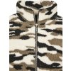 Dámská kamuflážová bunda do pasu s kožíškem (Velikost L, Barva kamufláž)