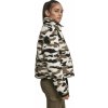 Dámská kamuflážová bunda do pasu s kožíškem (Velikost L, Barva kamufláž)
