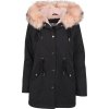 Dámská parka Urban Classics lemovaná měkkým kožíškem (Barva černá, Velikost L)