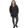 Dámská parka Urban Classics s kapucí a půleným zadním dílem (Barva černá, Velikost 3XL)