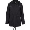 Dámská parka Urban Classics s kapucí a půleným zadním dílem (Barva černá, Velikost 3XL)