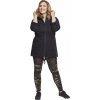 Dámská parka Urban Classics s kapucí a půleným zadním dílem (Barva černá, Velikost 3XL)