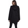 Dámská parka Urban Classics s kapucí a půleným zadním dílem (Barva černá, Velikost 3XL)