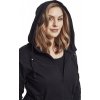 Dámská parka Urban Classics s kapucí a půleným zadním dílem (Barva černá, Velikost 3XL)