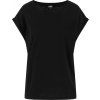 Dámské tričko s prodlouženými rameny (Barva černá, Velikost L)