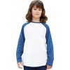Dětské baseballové tričko s měkčenou úpravou 2 - 7 let (Barva Heather Grey Melange-Swiss Navy, Velikost 8-9 let)