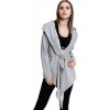 Elegantní zavazovací kardigan Urban Classics s kapucí (Barva černá, Velikost 3XL)