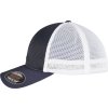 Flexibilní prodyšná dvoubarevná kšiltovka 360° Flexfit Omnimesh (Velikost L/XL, Barva černá - bílá)