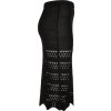 Háčkovaná sukně pod kolena Urban Classics (Barva černá, Velikost 3XL)