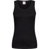 Klasické dámské bavlněné tílko 155 g (Velikost S, Barva černá)