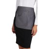 Krátká zástěra Sevilla do pasu s pouzdrem (Barva černá)