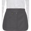 Krátká zástěra Sevilla do pasu s pouzdrem (Barva černá)