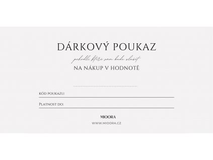 Dárkový poukaz (18 x 9 cm)