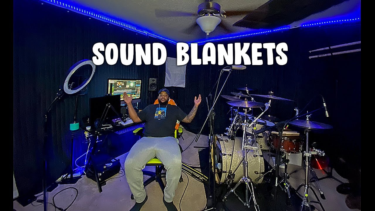 Sound blankets VB-72G in drum room