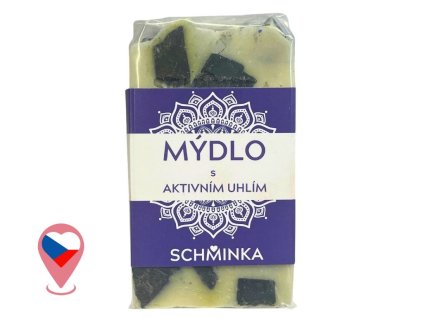 mýdlo s aktivním uhlím šeřík