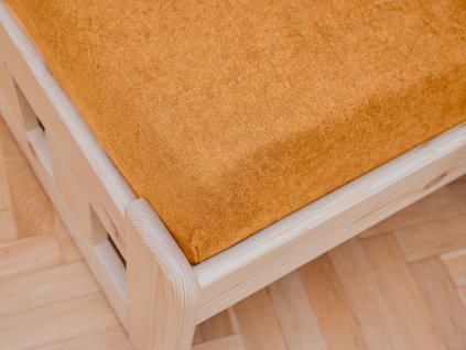 Frotirna plahta za dječji krevetić marelica 70x140 cm