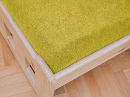 Frotirna plahta za dječji krevetić žuta 60x120 cm