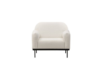 Bílé relaxační křeslo ANDERSON pro moderní interiér