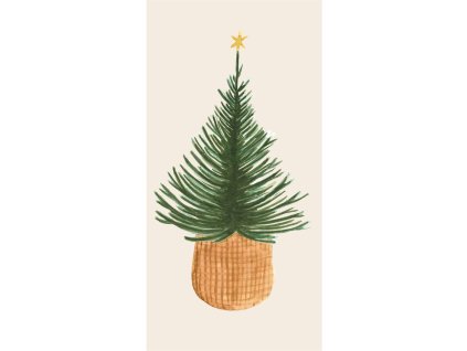 Servírovací ubrousky CHRISTMAS TREE pro slavnostní příležitosti, 16 ks