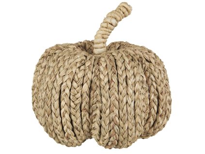 Stylová dekorace dýně PUMPKIN SEAGRASS pro podzimní výzdobu
