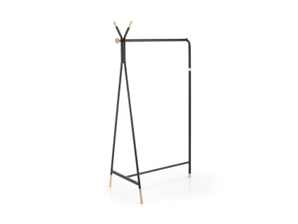Moderní černý stojanový věšák WU32 s minimalistickým designem