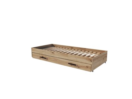 Modul VERSO F/1S dub artisan, lůžko 90x200 cm s úložným prostore