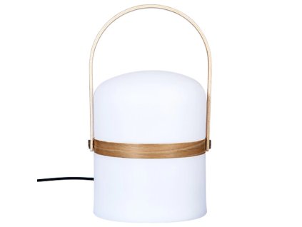 Venkovní lampa s rukojetí KIARA 26,5 cm, bílá – elegantní osvětlení