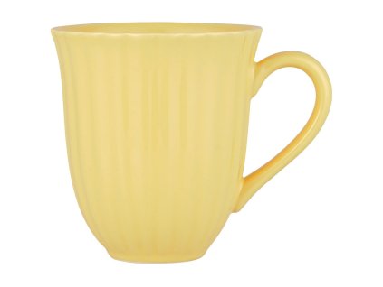 Žlutý keramický hrnek MYNTE LEMONADE s elegantními vroubky