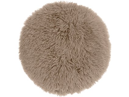 MATS kulatý polštářek 40 cm taupe – hebký a moderní vzhled