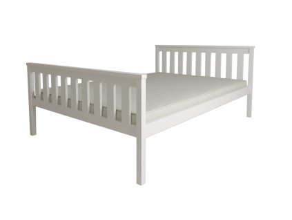 Elegantní postel KALEA 120 x 200 cm bílá s nadčasovým designem