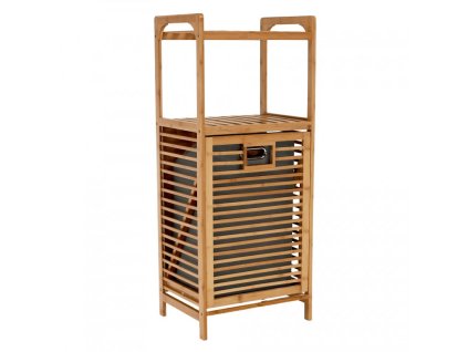 Bambusový koš na prádlo SOBIKON – elegantní šedý design