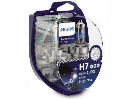 144205 autoziarovka philips racingvision gt200 h7 12v 55w px26d 2ks