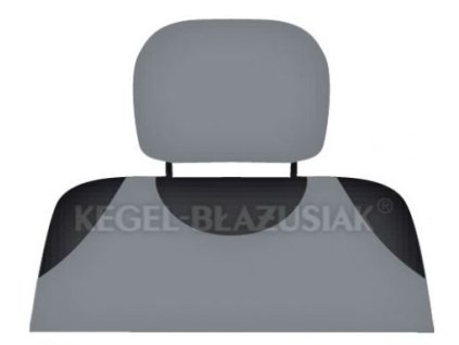 124522 potah na opierku hlavy svetlo sedy 2 ks