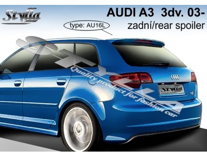 117160 spojler dveri horny stylla audi a3 5 dverova od r 2004