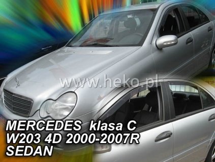 98197 deflektory mercedes c w203 sedan 2000 2007 zadne