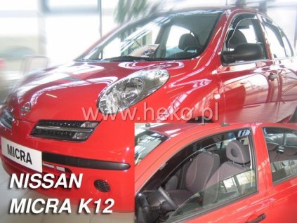 97696 deflektory nissan micra 5 dveri 2002 2010 predne