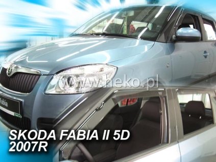 98509 deflektory skoda fabia ii htb 2007 2014 zadne