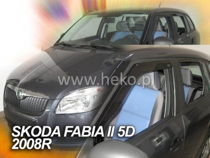 95833 deflektory skoda fabia ii combi 2007 2014 zadne