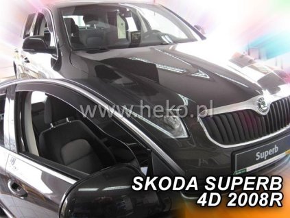 98527 deflektory skoda superb ii 2008 2015 predne