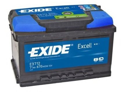 109681 autobateria exide excell 12v 71ah 670a eb712
