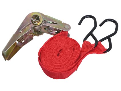 111637 upinaci popruh s kovovou racnou 500kg 5m cerveny