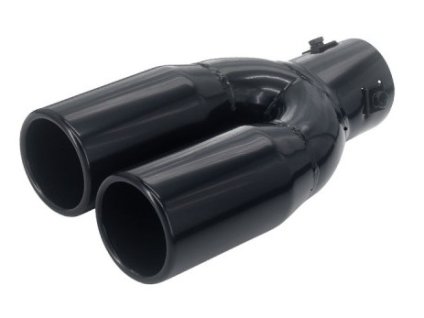 142558 koncovka vyfuku dvojita cierna 5837