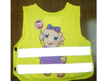 96229 detska reflexna vesta zlta dievca
