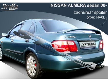 120610 spojler kapoty stylla nissan almera sedan 2000 2006 na6l
