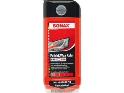 112069 farebna lestenka sonax polish wax color cervena