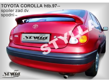 121321 spojler dveri dolny stylla toyota corolla liftback 1997 2001