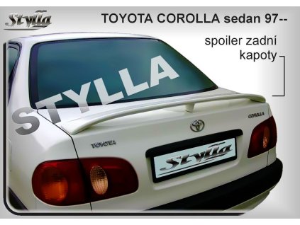 121330 spojler kapoty stylla toyota corolla sedan 1997 2002 tc9l