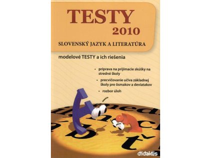 Testy 2010 Slovensky jazyk a literatura modelove testy