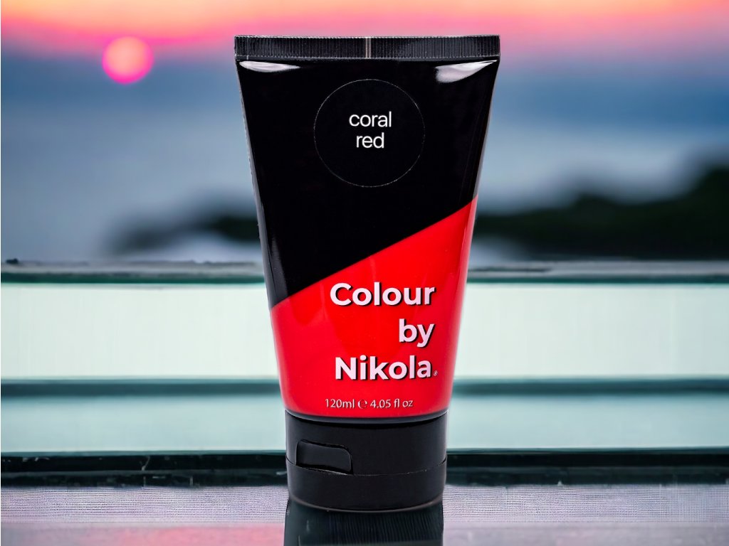 Color by Nikola, Barva na vlasy, Hair Colour, Farba do włosów, CORAL RED oranžovo čevená, pomarańczowo-czerwony, Colour by Nikola
